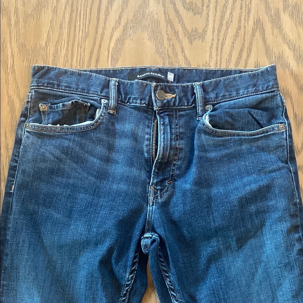 Banana Republic Blue Slim Jeans Classic Style
